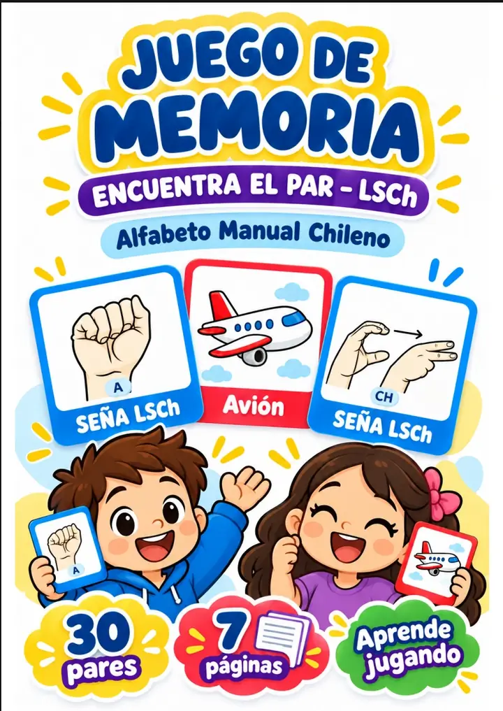 Juego de Memoria LSCh — portada