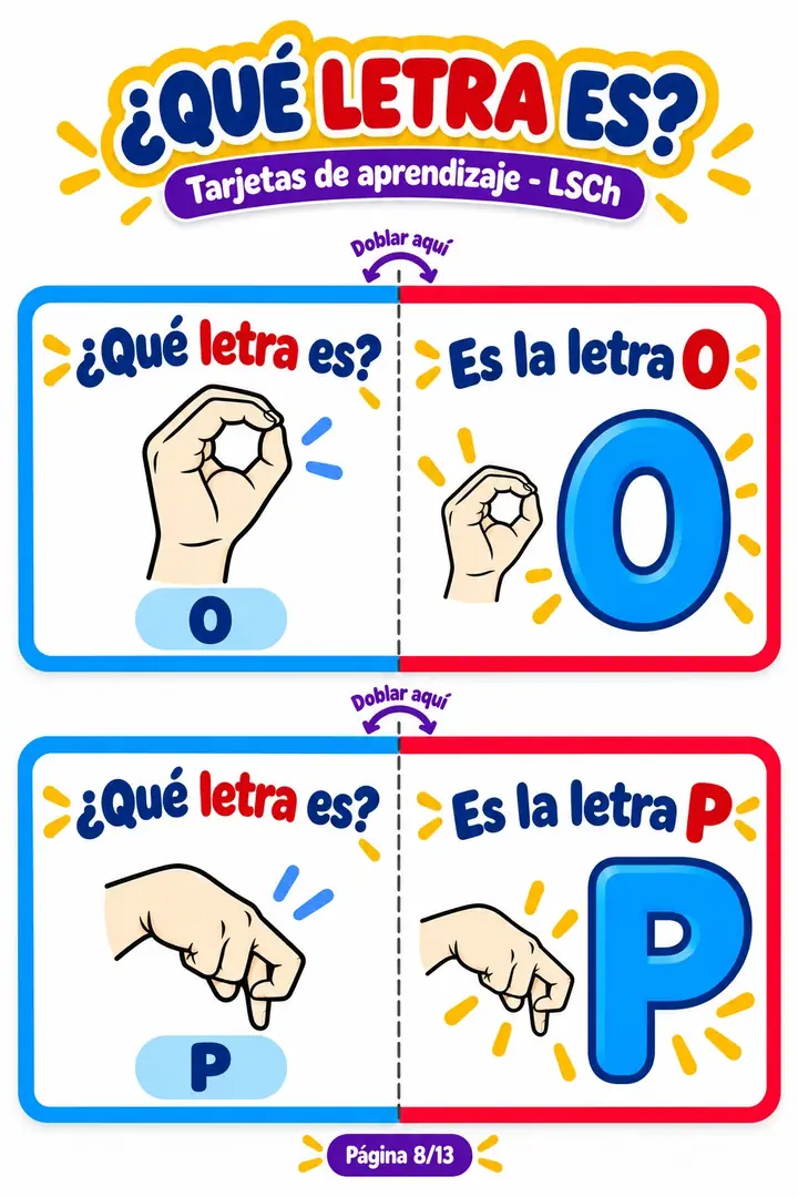 ¿Qué letra es? LSCh — letras O y P