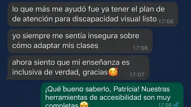 Depoimento real via WhatsApp 1
